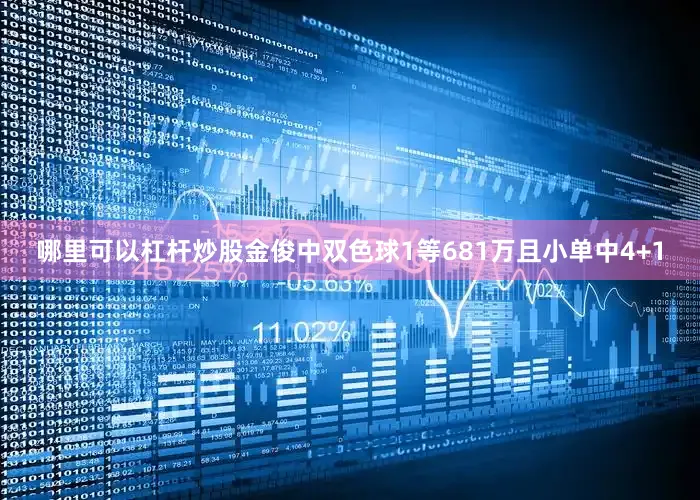 哪里可以杠杆炒股金俊中双色球1等681万且小单中4+1